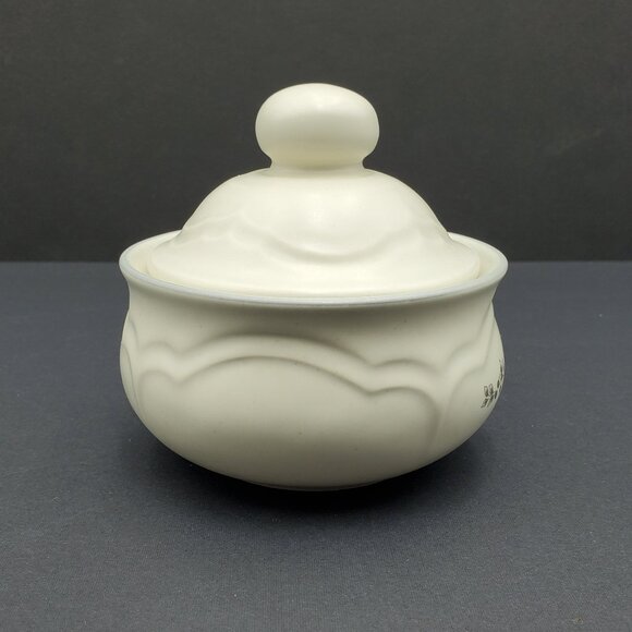 Pfaltzgraff Heirloom Creamer & Sugar Bowl with Lid Gray White Floral Creamer Set - Picture 5 of 12